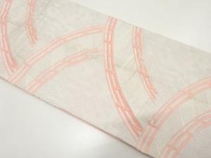 アンティーク　橋に花模様織り出し袋帯（材料）